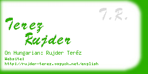 terez rujder business card